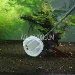 3D Telescopic Silver Stainless Steel Aquarium Shrimp & Small Fish Net - Extendable to 53cm